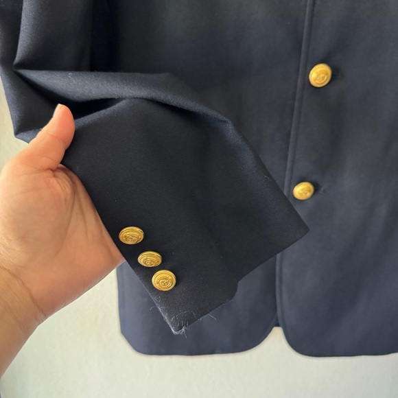 Tommy Hilfiger school boy blazer size medium larger navy blue gold buttons - Picture 6 of 12